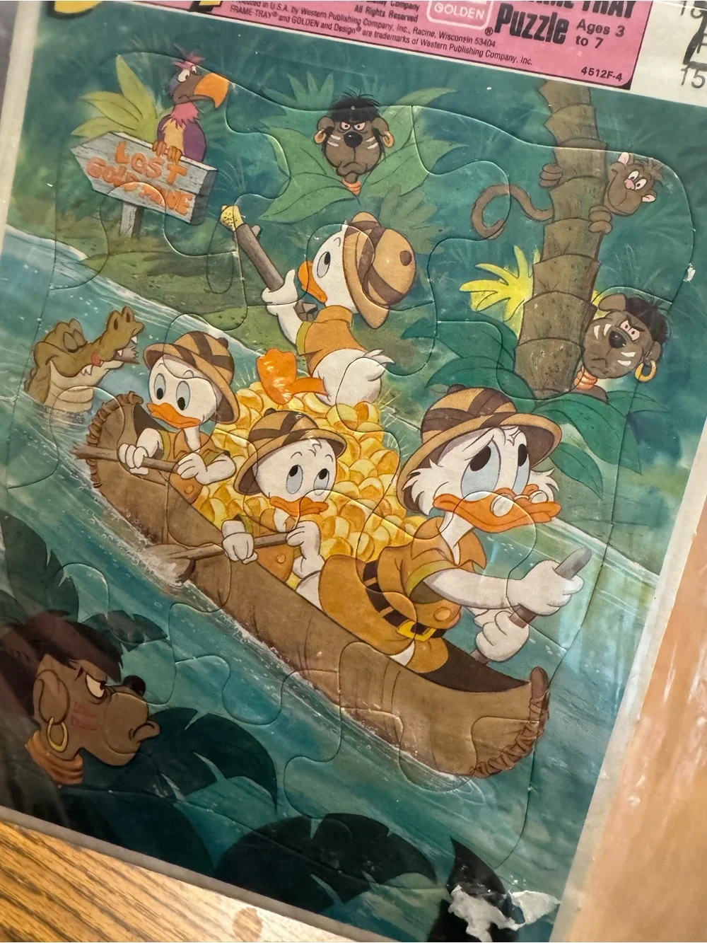 Disney DuckTales Jungle Canoe Puzzle - Blue, Green, Yellow